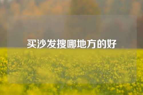 买沙发搜哪地方的好