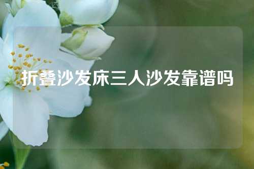 折叠沙发床三人沙发靠谱吗