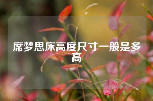 席梦思床高度尺寸一般是多高