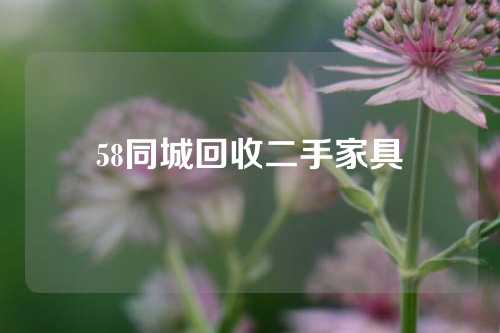 58同城回收二手家具