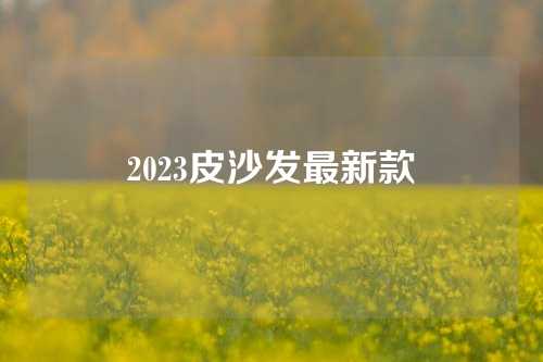 2023皮沙发最新款