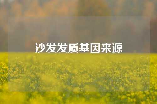 沙发发质基因来源