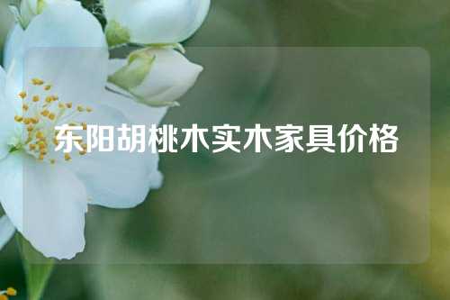 东阳胡桃木实木家具价格