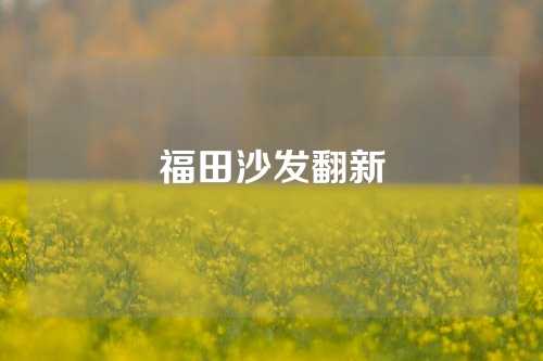 福田沙发翻新
