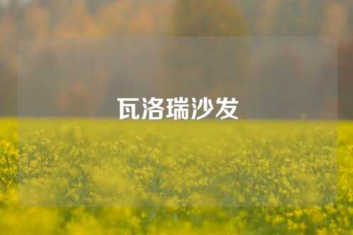 瓦洛瑞沙发