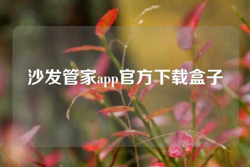 沙发管家app官方下载盒子