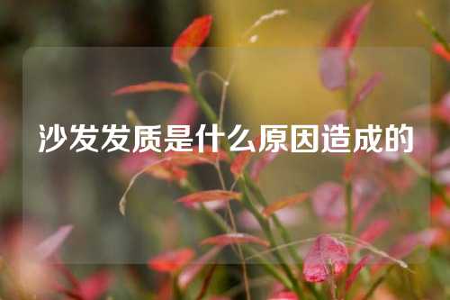 沙发发质是什么原因造成的