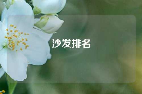 沙发排名