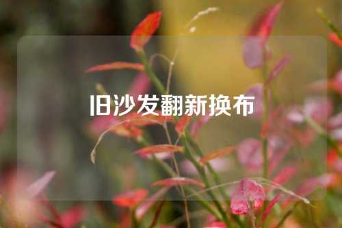 旧沙发翻新换布