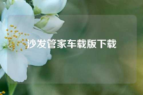 沙发管家车载版下载