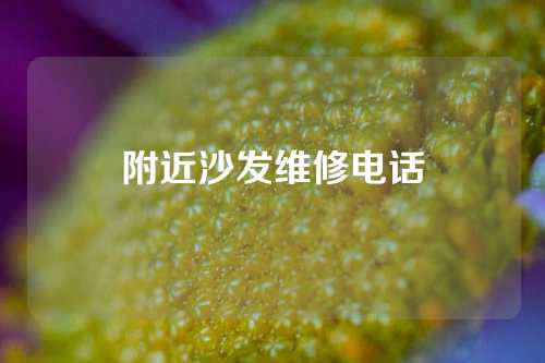 附近沙发维修电话