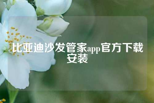 比亚迪沙发管家app官方下载安装
