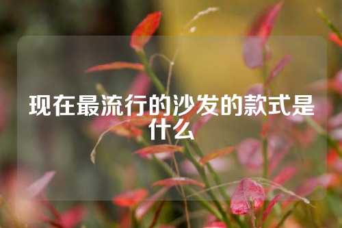 现在最流行的沙发的款式是什么