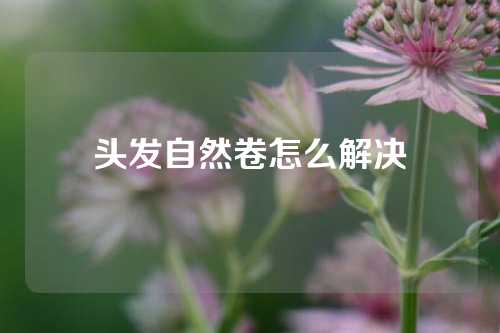 头发自然卷怎么解决
