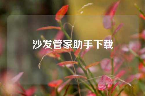 沙发管家助手下载