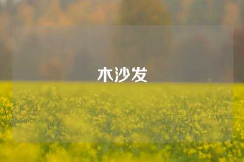 木沙发