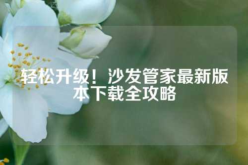 轻松升级！沙发管家最新版本下载全攻略