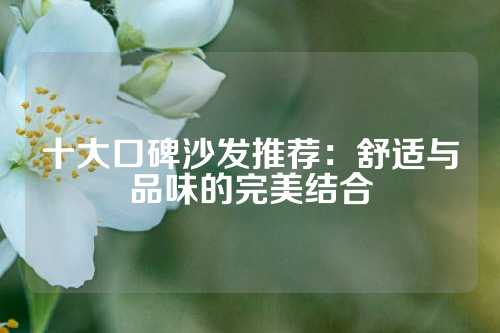 十大口碑沙发推荐：舒适与品味的完美结合