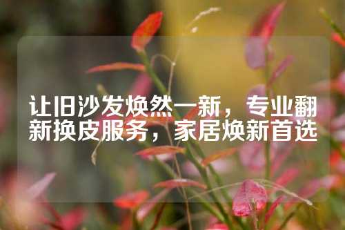 让旧沙发焕然一新,专业翻新换皮服务,家居焕新首选