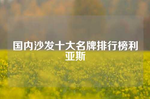 国内沙发十大名牌排行榜利亚斯