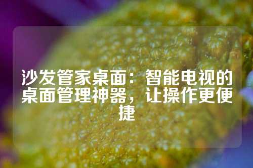 沙发管家桌面：智能电视的桌面管理神器，让操作更便捷