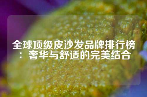 全球顶级皮沙发品牌排行榜：奢华与舒适的完美结合