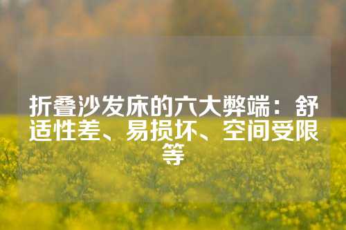 折叠沙发床的六大弊端：舒适性差、易损坏、空间受限等