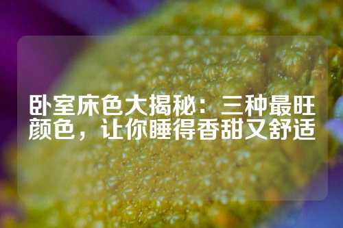 卧室床色大揭秘：三种最旺颜色，让你睡得香甜又舒适