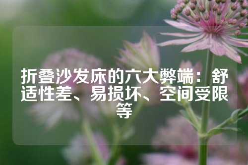 折叠沙发床的六大弊端：舒适性差、易损坏、空间受限等