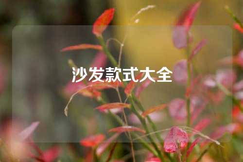 沙发款式大全