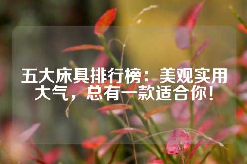五大床具排行榜：美观实用大气，总有一款适合你！