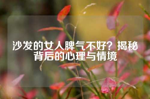 沙发的女人脾气不好？揭秘背后的心理与情境