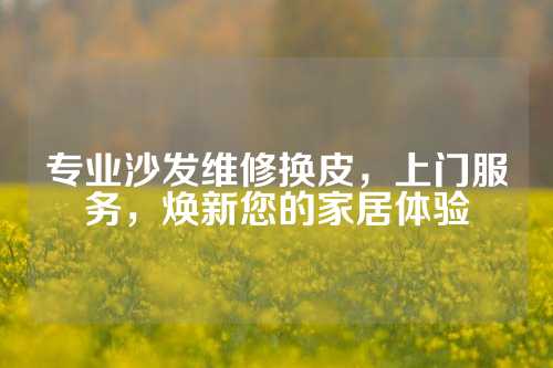 专业沙发维修换皮，上门服务，焕新您的家居体验