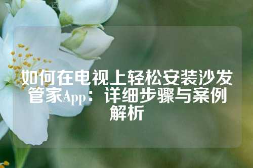 如何在电视上轻松安装沙发管家App:详细步骤与案例解析