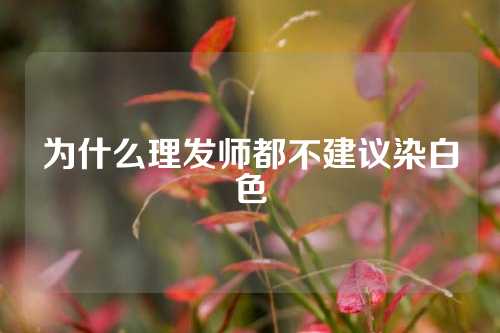 为什么理发师都不建议染白色
