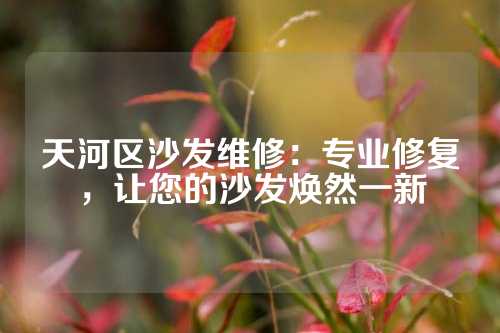天河区沙发维修：专业修复，让您的沙发焕然一新