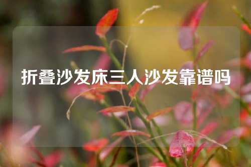 折叠沙发床三人沙发靠谱吗