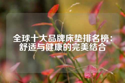 全球十大品牌床垫排名榜：舒适与健康的完美结合