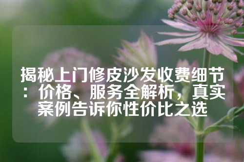 揭秘上门修皮沙发收费细节：价格、服务全解析，真实案例告诉你性价比之选
