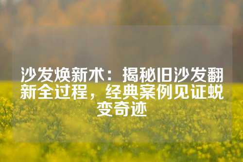 沙发焕新术：揭秘旧沙发翻新全过程，经典案例见证蜕变奇迹