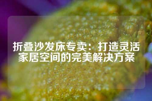 折叠沙发床专卖:打造灵活家居空间的完美解决方案