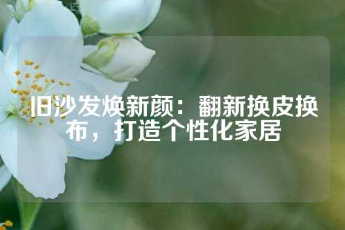 旧沙发焕新颜：翻新换皮换布，打造个性化家居