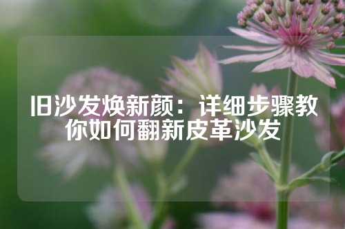 旧沙发焕新颜：详细步骤教你如何翻新皮革沙发