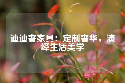 迪迪奢家具：定制奢华，演绎生活美学