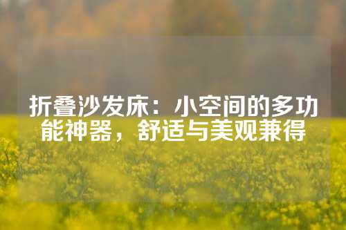 折叠沙发床：小空间的多功能神器，舒适与美观兼得