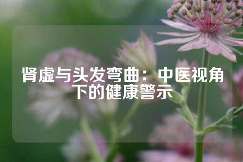 肾虚与头发弯曲:中医视角下的健康警示