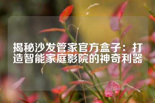 揭秘沙发管家官方盒子：打造智能家庭影院的神奇利器