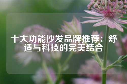十大功能沙发品牌推荐：舒适与科技的完美结合
