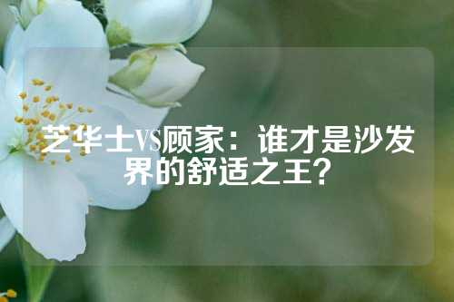 芝华士VS顾家：谁才是沙发界的舒适之王？
