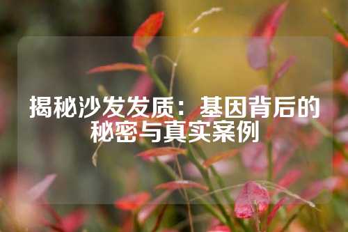 揭秘沙发发质：基因背后的秘密与真实案例